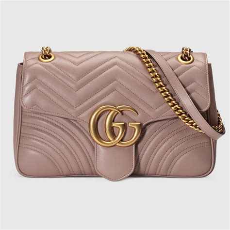 gucci small gg marmont chain shoulder bag|gucci marmont small matelasse bag.